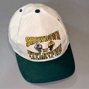 Showdown in Titletown 1997 Vintage Packers Cowboys SnapBack Hat Cap NFL